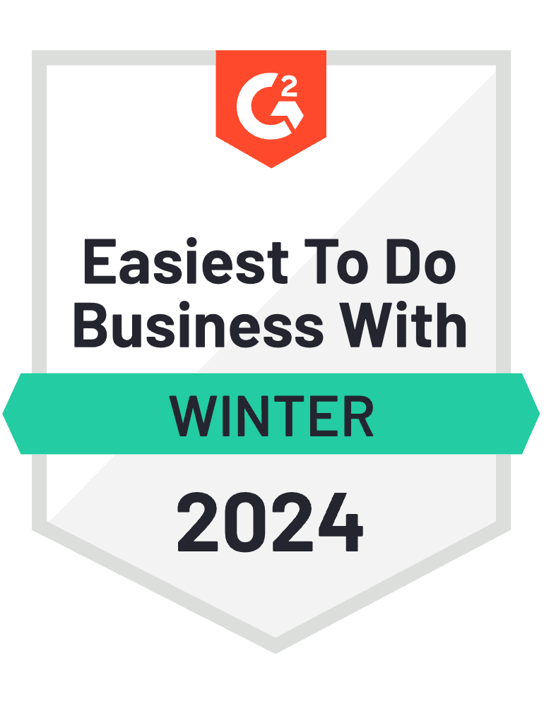 G2 Winter 2024 - Easiest To Do Business With