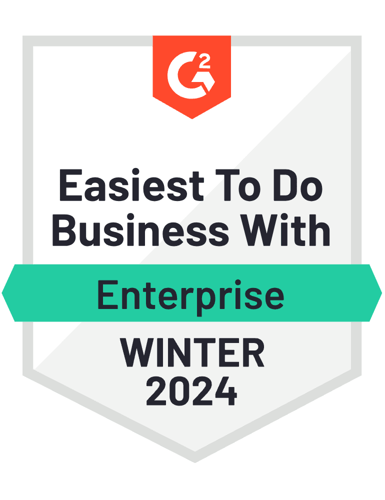 G2 Winter 2024 - Easiest To Do Business With (Enterprise)